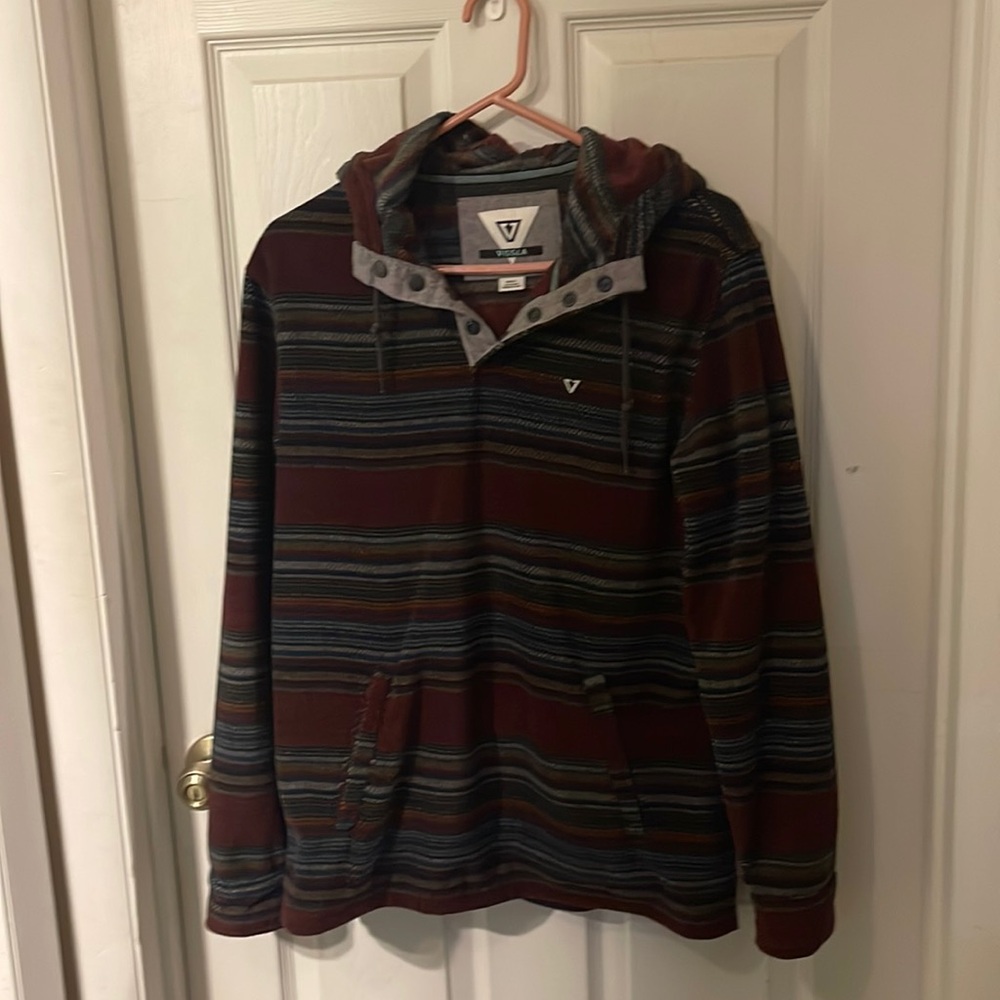 Red multi colored Vissla Baja hoodie size S